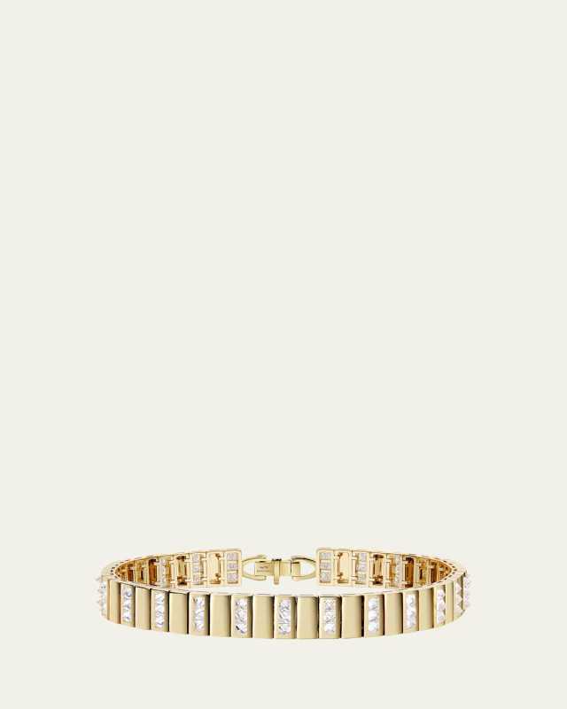 Be Spiked Diamond Trio Tennis Bracelet